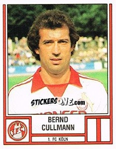 Sticker Bernd Cullmann - German Football Bundesliga 1981-1982 n. 242 - Panini