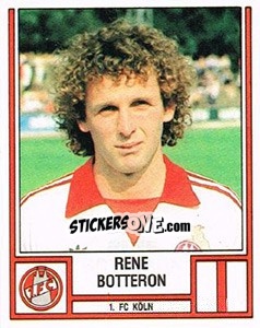 Cromo Rene Botteron - German Football Bundesliga 1981-1982 - Panini