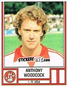Sticker Anthony Woodcock - German Football Bundesliga 1981-1982 n. 244 - Panini