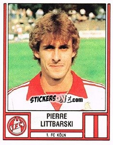 Sticker Pierre Littbarski - German Football Bundesliga 1981-1982 - Panini