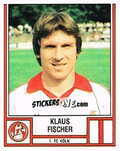 Sticker Klaus Fischer - German Football Bundesliga 1981-1982 - Panini