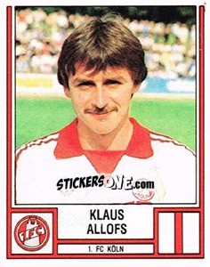Sticker Klaus Allofs - German Football Bundesliga 1981-1982 n. 247 - Panini