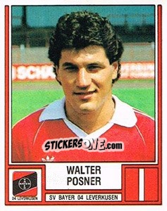 Cromo Walter Posner - German Football Bundesliga 1981-1982 - Panini