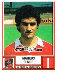 Cromo Markus Elmer - German Football Bundesliga 1981-1982 - Panini