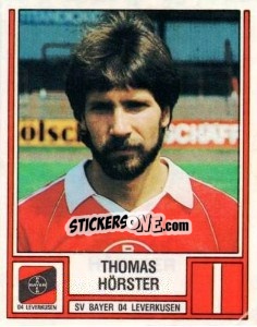 Cromo Thomas Hörster - German Football Bundesliga 1981-1982 - Panini