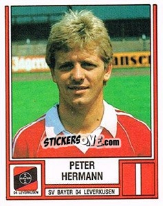 Cromo Peter Hermann - German Football Bundesliga 1981-1982 n. 264 - Panini