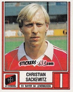 Cromo Christian Sackewitz - German Football Bundesliga 1981-1982 - Panini