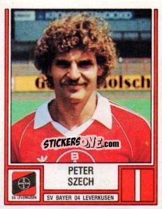Sticker Peter Szech - German Football Bundesliga 1981-1982 - Panini