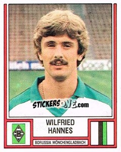 Sticker Wilfried Hannes - German Football Bundesliga 1981-1982 - Panini