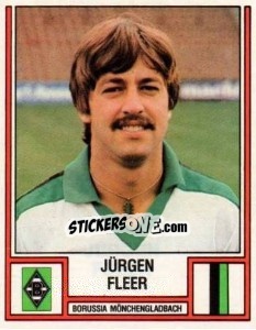 Sticker Jürgen Fleer - German Football Bundesliga 1981-1982 - Panini