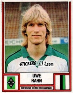 Sticker Uwe Rahn - German Football Bundesliga 1981-1982 - Panini