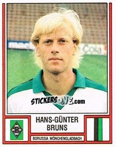 Sticker Hans-Günter Bruns - German Football Bundesliga 1981-1982 - Panini