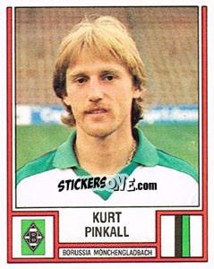 Cromo Kurt Pinkall - German Football Bundesliga 1981-1982 - Panini