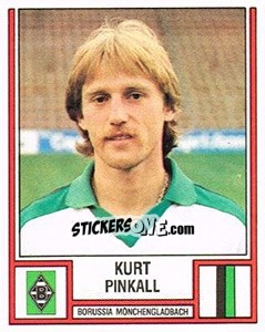 Cromo Kurt Pinkall - German Football Bundesliga 1981-1982 n. 285 - Panini