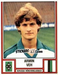 Cromo Armin Veh - German Football Bundesliga 1981-1982 - Panini