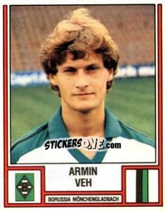 Sticker Armin Veh - German Football Bundesliga 1981-1982 n. 287 - Panini