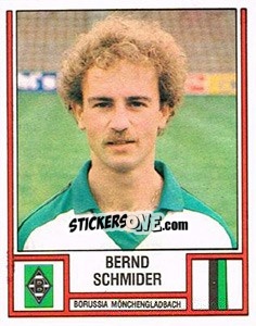 Figurina Bernd Schmider - German Football Bundesliga 1981-1982 - Panini