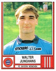 Cromo Walter Junghans - German Football Bundesliga 1981-1982 - Panini