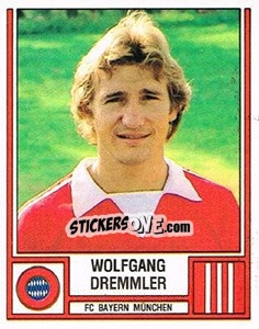 Sticker Wolfgang Dremmler - German Football Bundesliga 1981-1982 n. 296 - Panini