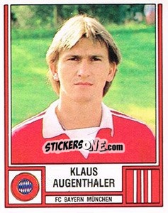 Cromo Klaus Augenthaler - German Football Bundesliga 1981-1982 - Panini