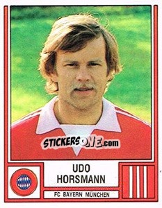 Cromo Udo Horsmann - German Football Bundesliga 1981-1982 - Panini