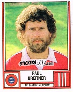 Cromo Paul Breitner - German Football Bundesliga 1981-1982 - Panini