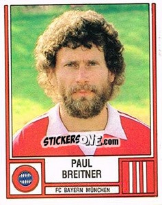 Sticker Paul Breitner - German Football Bundesliga 1981-1982 n. 299 - Panini