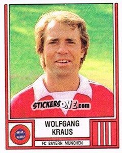 Cromo Wolfgang Kraus - German Football Bundesliga 1981-1982 - Panini