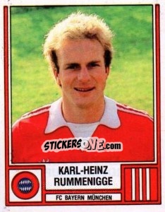 Figurina Karl-Heinz Rummenigge - German Football Bundesliga 1981-1982 - Panini