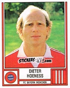 Sticker Dieter Hoeness - German Football Bundesliga 1981-1982 n. 304 - Panini