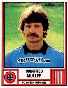 Sticker Manfred Müller - German Football Bundesliga 1981-1982 - Panini