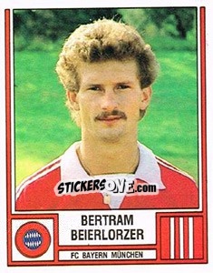 Sticker Bertram Beierlorzer - German Football Bundesliga 1981-1982 n. 306 - Panini