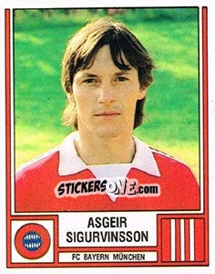Cromo Asgeir Sigurvinsson - German Football Bundesliga 1981-1982 - Panini