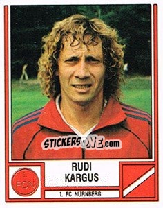 Sticker Rudi Kargus - German Football Bundesliga 1981-1982 - Panini