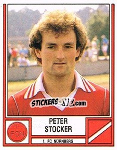 Cromo Peter Stöcker - German Football Bundesliga 1981-1982 - Panini