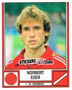 Sticker Norbert Eder - German Football Bundesliga 1981-1982 n. 316 - Panini