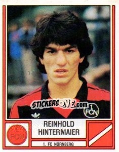 Sticker Reinhold Hintermaier - German Football Bundesliga 1981-1982 n. 318 - Panini