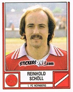 Sticker Reinhold Schöll - German Football Bundesliga 1981-1982 - Panini