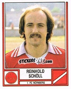Sticker Reinhold Schöll - German Football Bundesliga 1981-1982 n. 319 - Panini