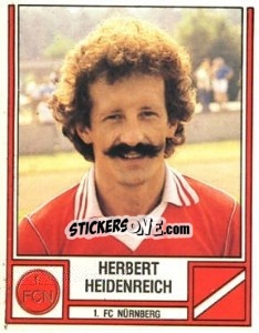 Sticker Herbert Heidenreich - German Football Bundesliga 1981-1982 - Panini