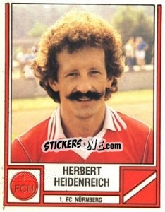 Sticker Herbert Heidenreich - German Football Bundesliga 1981-1982 n. 321 - Panini