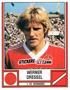Sticker Werner Dressel - German Football Bundesliga 1981-1982 n. 323 - Panini