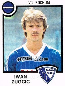 Cromo Iwan Zugcic - German Football Bundesliga 1983-1984 - Panini