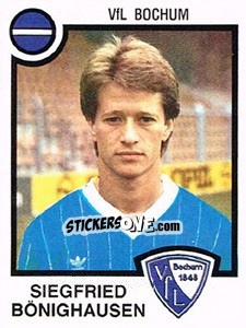 Cromo Siegfried Bonighausen - German Football Bundesliga 1983-1984 - Panini