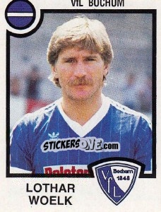 Sticker Lothar Woelk - German Football Bundesliga 1983-1984 - Panini