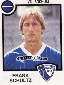 Sticker Frank Schultz - German Football Bundesliga 1983-1984 - Panini