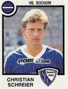Sticker Christian Schreier - German Football Bundesliga 1983-1984 - Panini