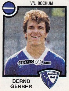 Sticker Bernd Gerber - German Football Bundesliga 1983-1984 - Panini