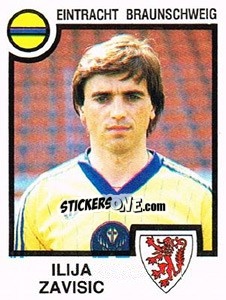 Sticker Ilija Zavisic - German Football Bundesliga 1983-1984 - Panini