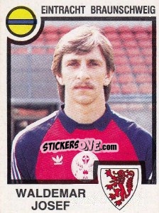 Sticker Waldemar Josef - German Football Bundesliga 1983-1984 - Panini